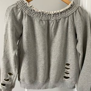 Pam & Gela off shoulder sweatshirt